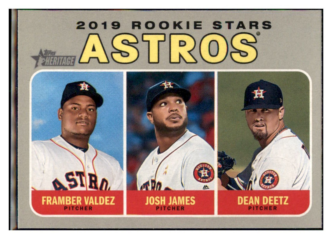 2019 Topps Heritage Dean Deetz / Framber
Valdez / Josh James CPC, RC, RS
Houston Astros #400 Baseball card
TMH1C_1c simple Xclusive Collectibles