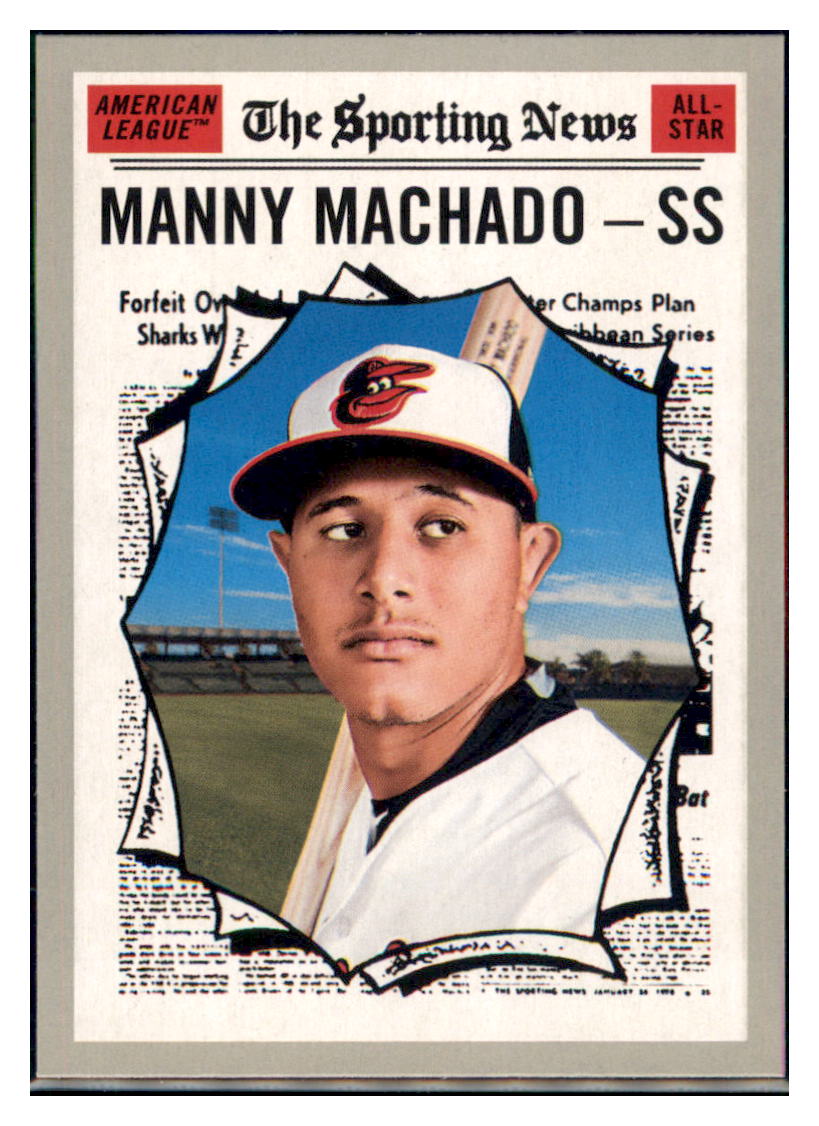 2019 Topps Heritage Manny Machado    Baltimore Orioles #354 Baseball card PSA
  LEAGUET TMH1C simple Xclusive Collectibles   