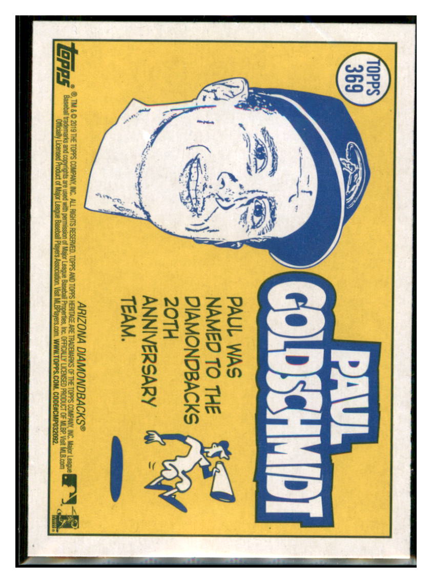 2019 Topps Heritage Paul Goldschmidt Arizona Diamondbacks #369 Baseball card
PSA LEAGUE" TMH1C simple Xclusive Collectibles