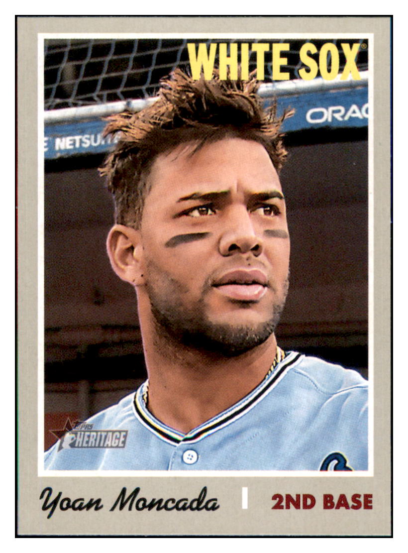 2019 Topps Heritage Yoan Moncada Chicago White Sox #315 Baseball card TMH1C simple Xclusive Collectibles