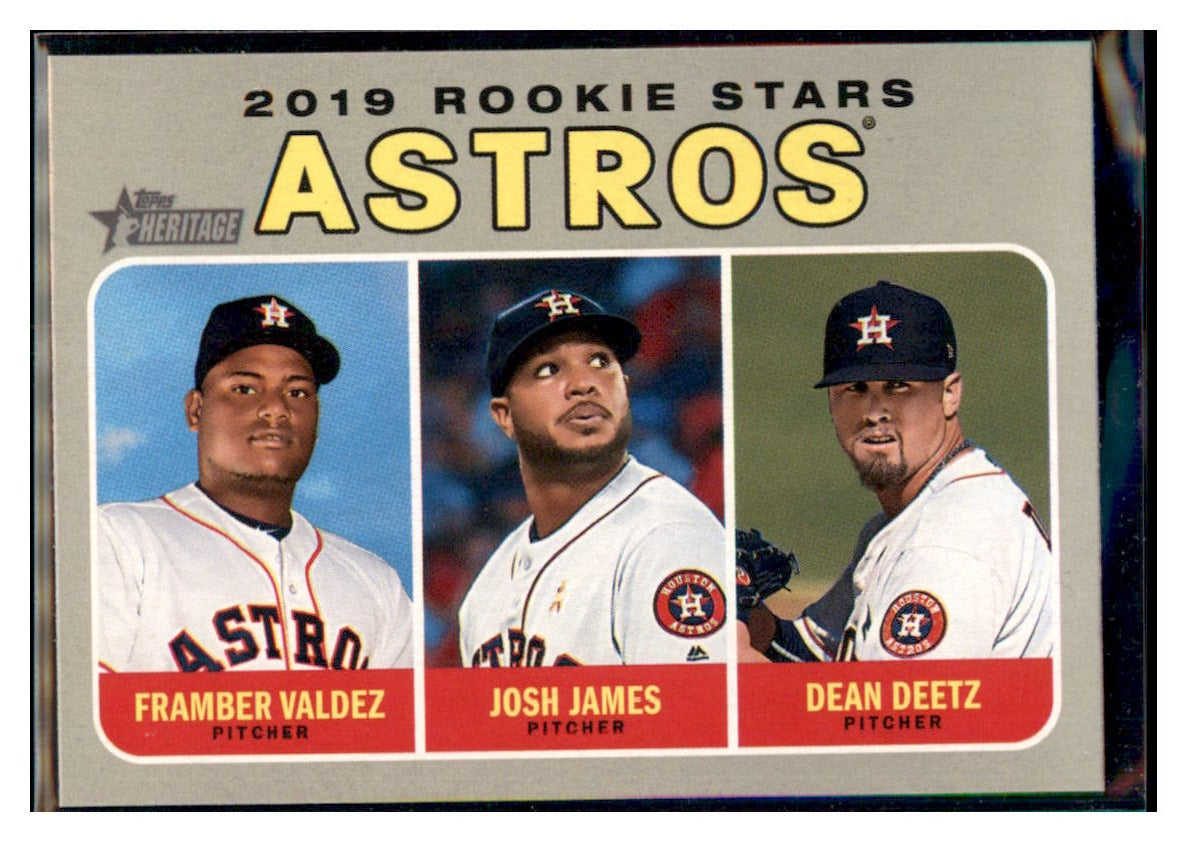 2019 Topps Heritage Dean Deetz / Framber
  Valdez / Josh James CPC, RC, RS   
  Houston Astros #400 Baseball card  
  TMH1C_1a simple Xclusive Collectibles   
