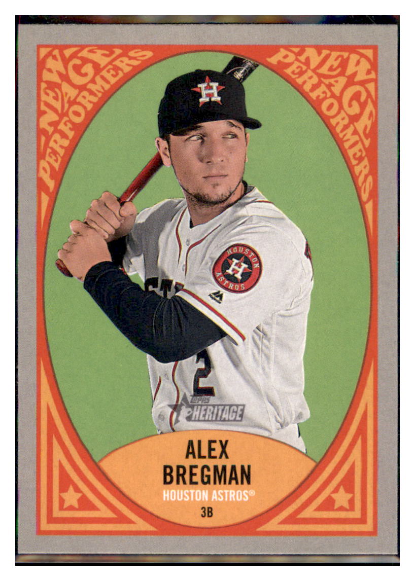 2019 Topps Heritage Alex Bregman Houston Astros #NAP-11 Baseball card TMH1C simple Xclusive Collectibles