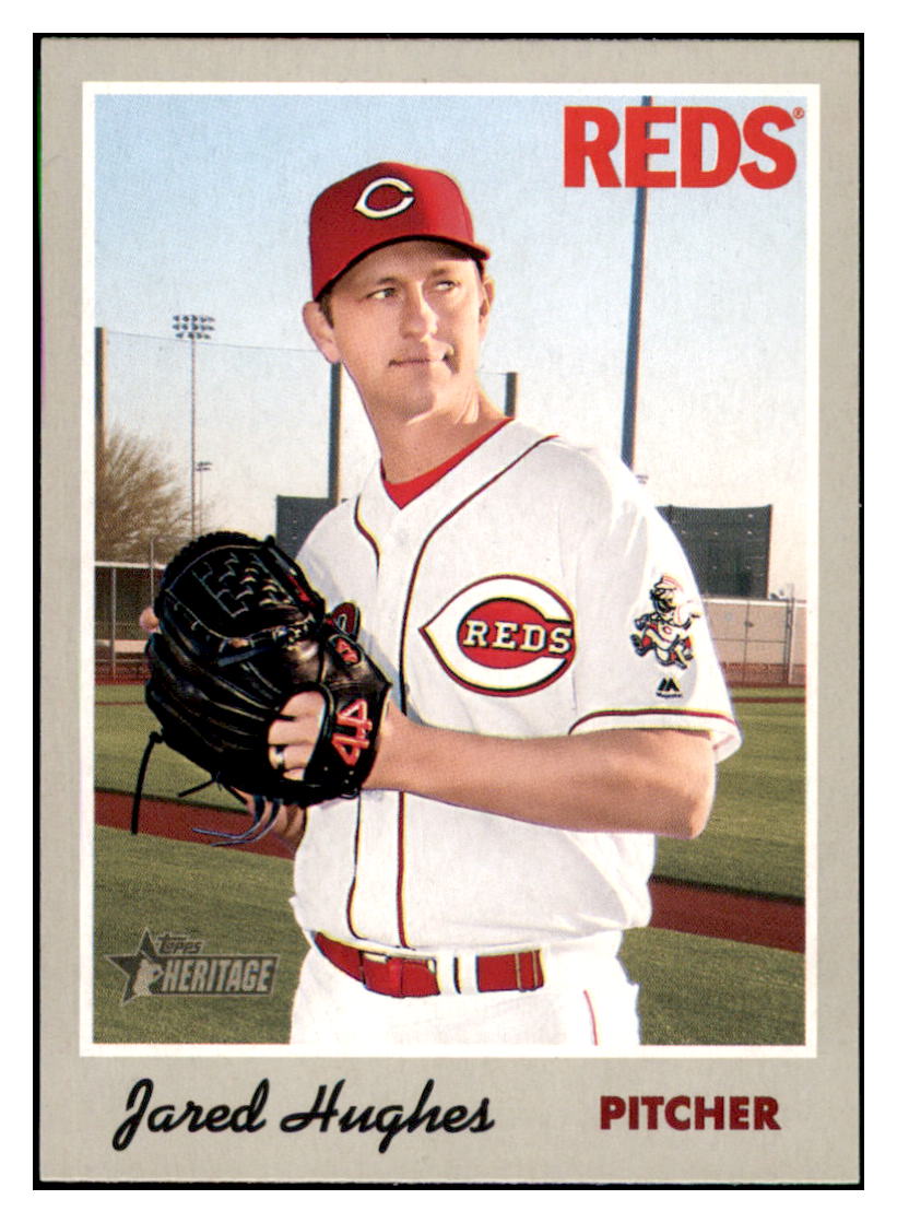2019 Topps Heritage Jared Hughes Cincinnati Reds #3 Baseball card TMH1C simple Xclusive Collectibles