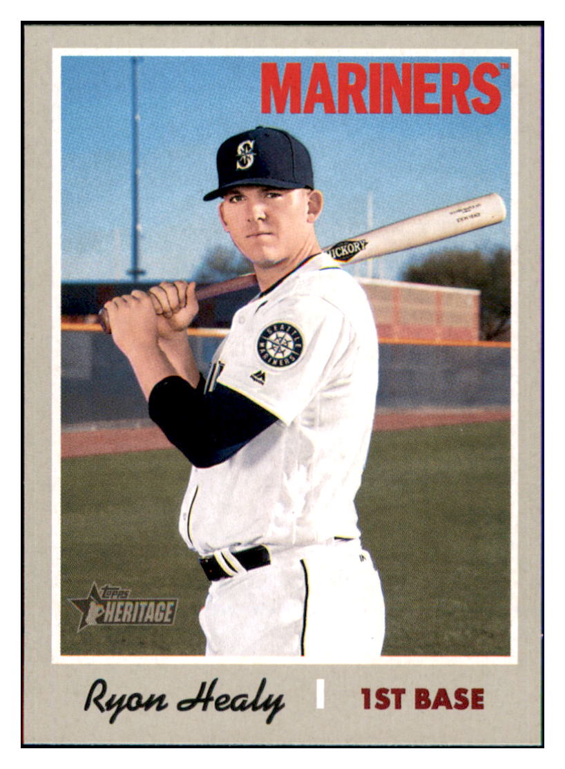 2019 Topps Heritage Ryon Healy Seattle Mariners #185 Baseball card TMH1C simple Xclusive Collectibles