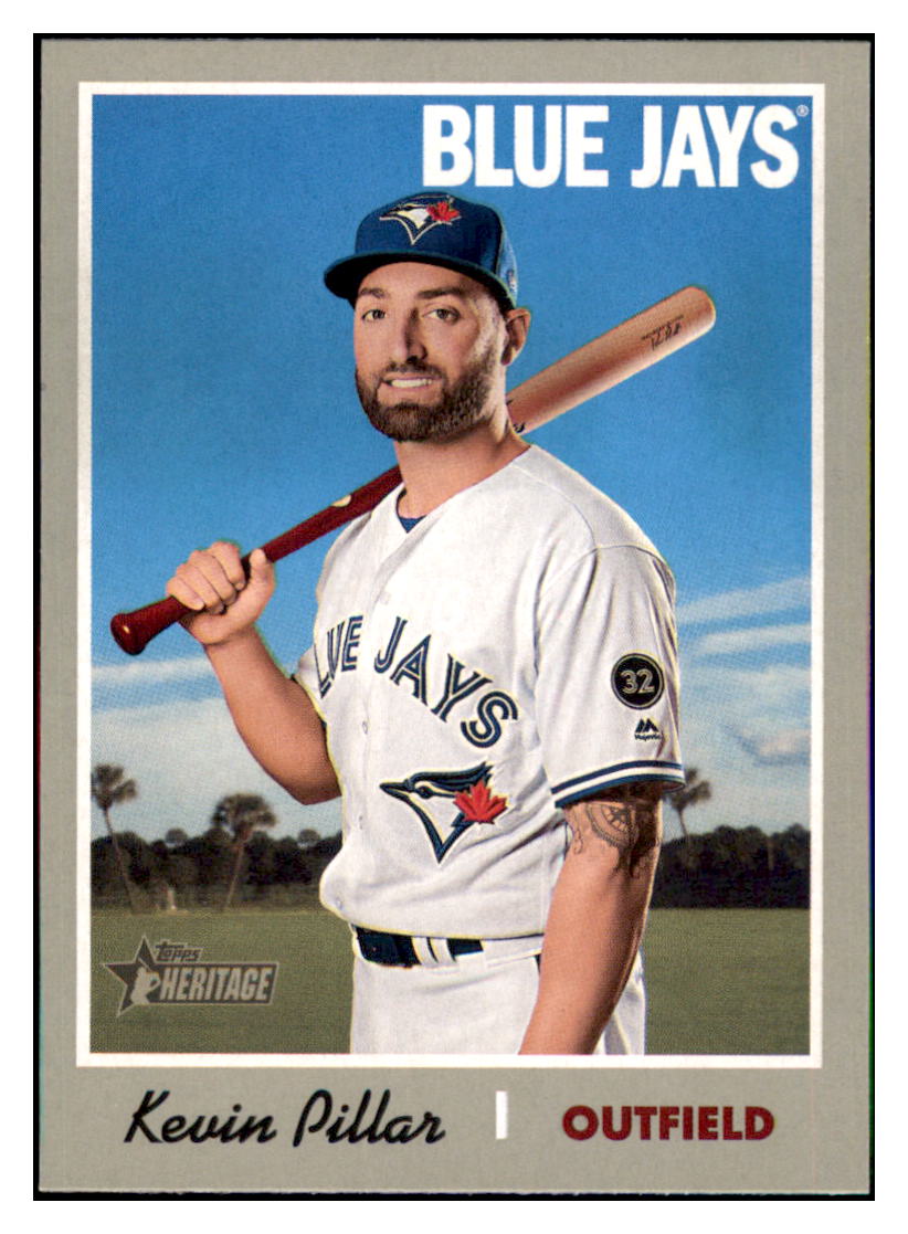 2019 Topps Heritage Kevin Pillar Toronto Blue Jays #293 Baseball card TMH1C simple Xclusive Collectibles
