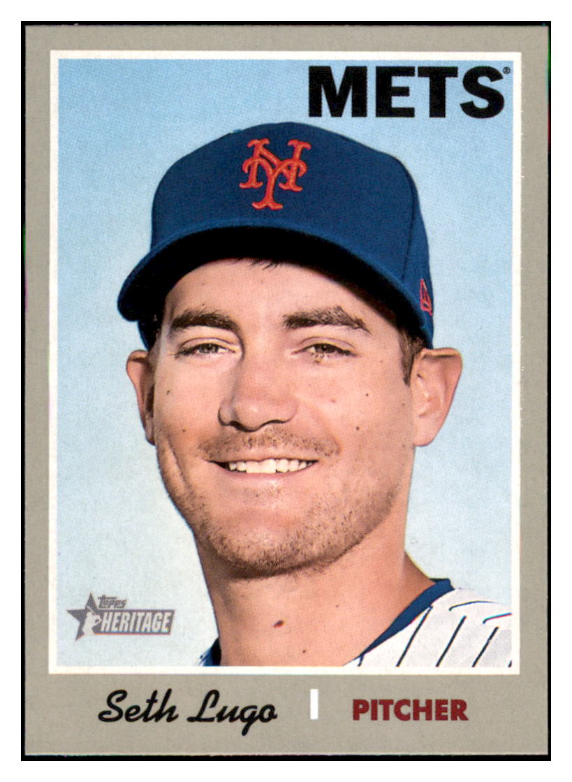 2019 Topps Heritage Seth Lugo New York Mets #153 Baseball card TMH1C simple Xclusive Collectibles