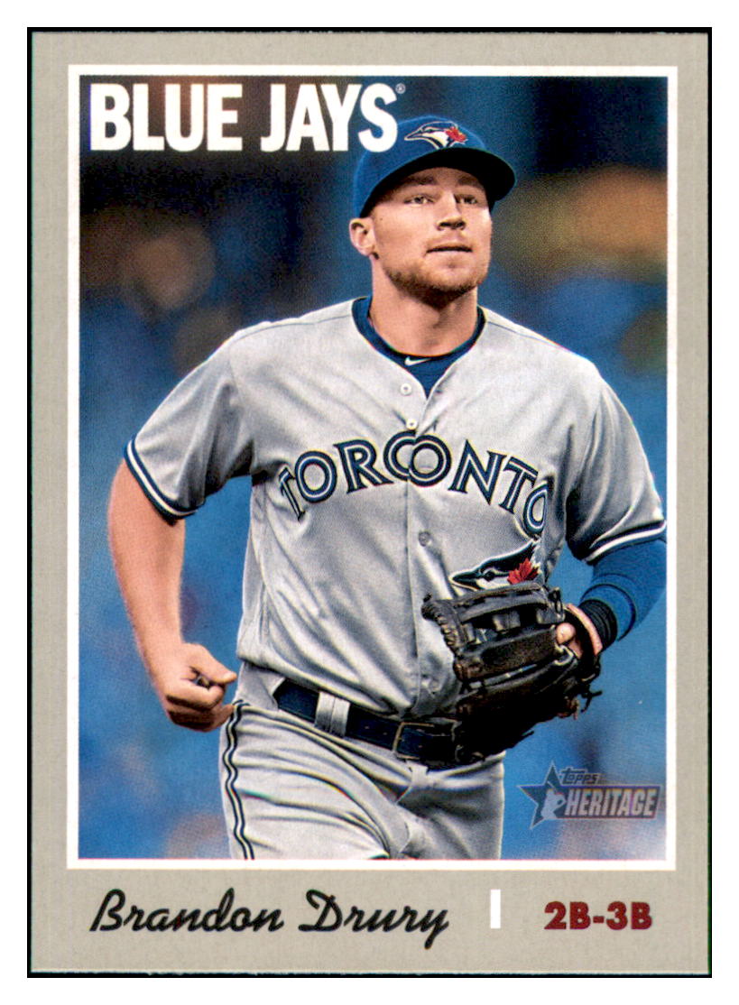 2019 Topps Heritage Brandon Drury    Toronto Blue Jays #238 Baseball card   TMH1C simple Xclusive Collectibles
