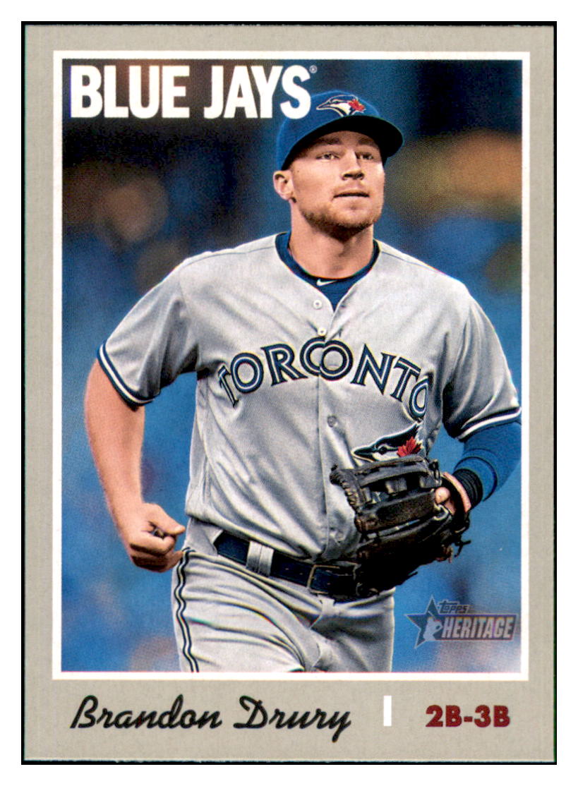 2019 Topps Heritage Brandon Drury    Toronto Blue Jays #238 Baseball card   TMH1C simple Xclusive Collectibles   