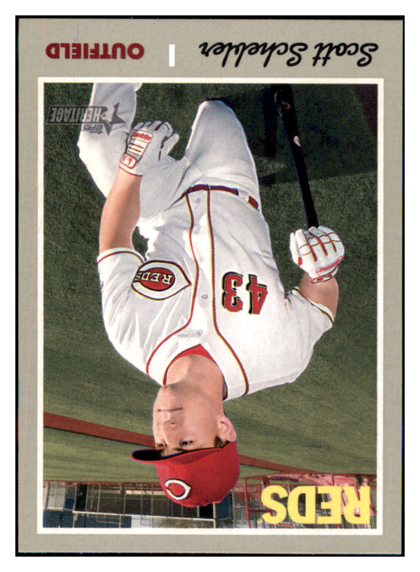 2019 Topps Heritage Scott Schebler Cincinnati Reds #225 Baseball card TMH1C simple Xclusive Collectibles