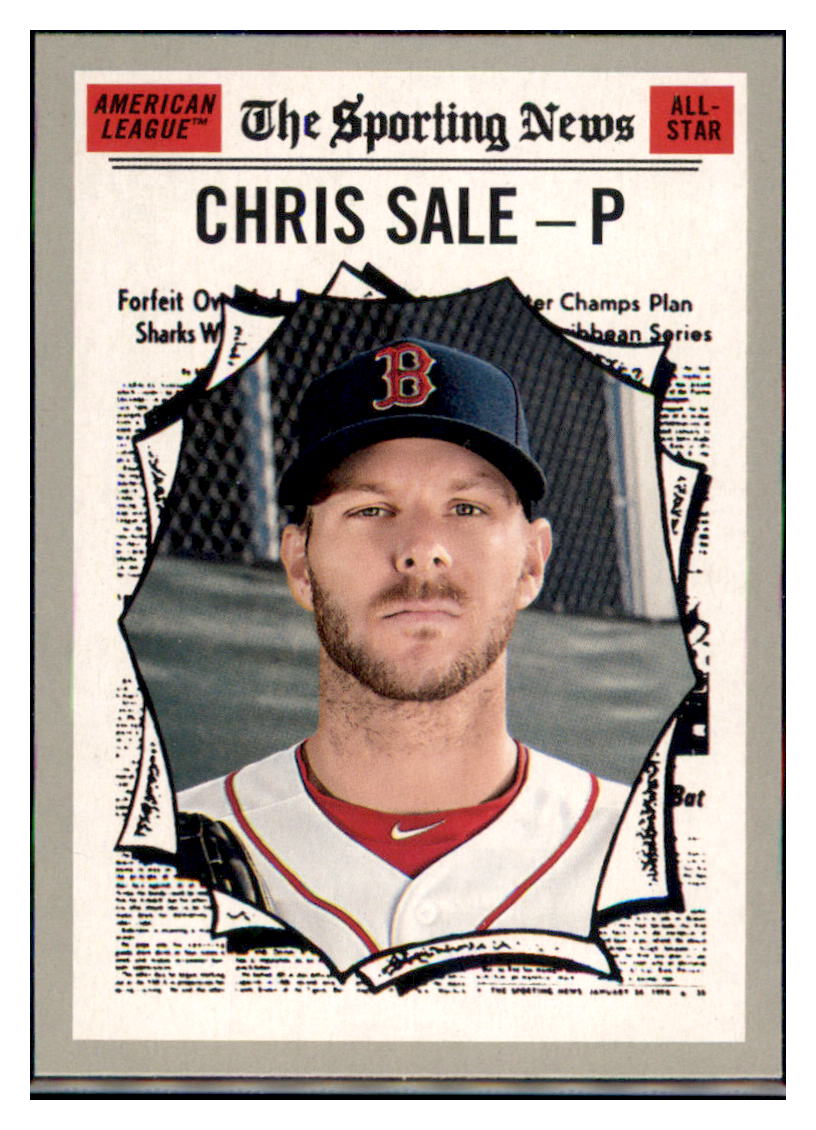 2019 Topps Heritage Chris Sale    Boston Red Sox #350 Baseball card PSA ALL
  TMH1C simple Xclusive Collectibles