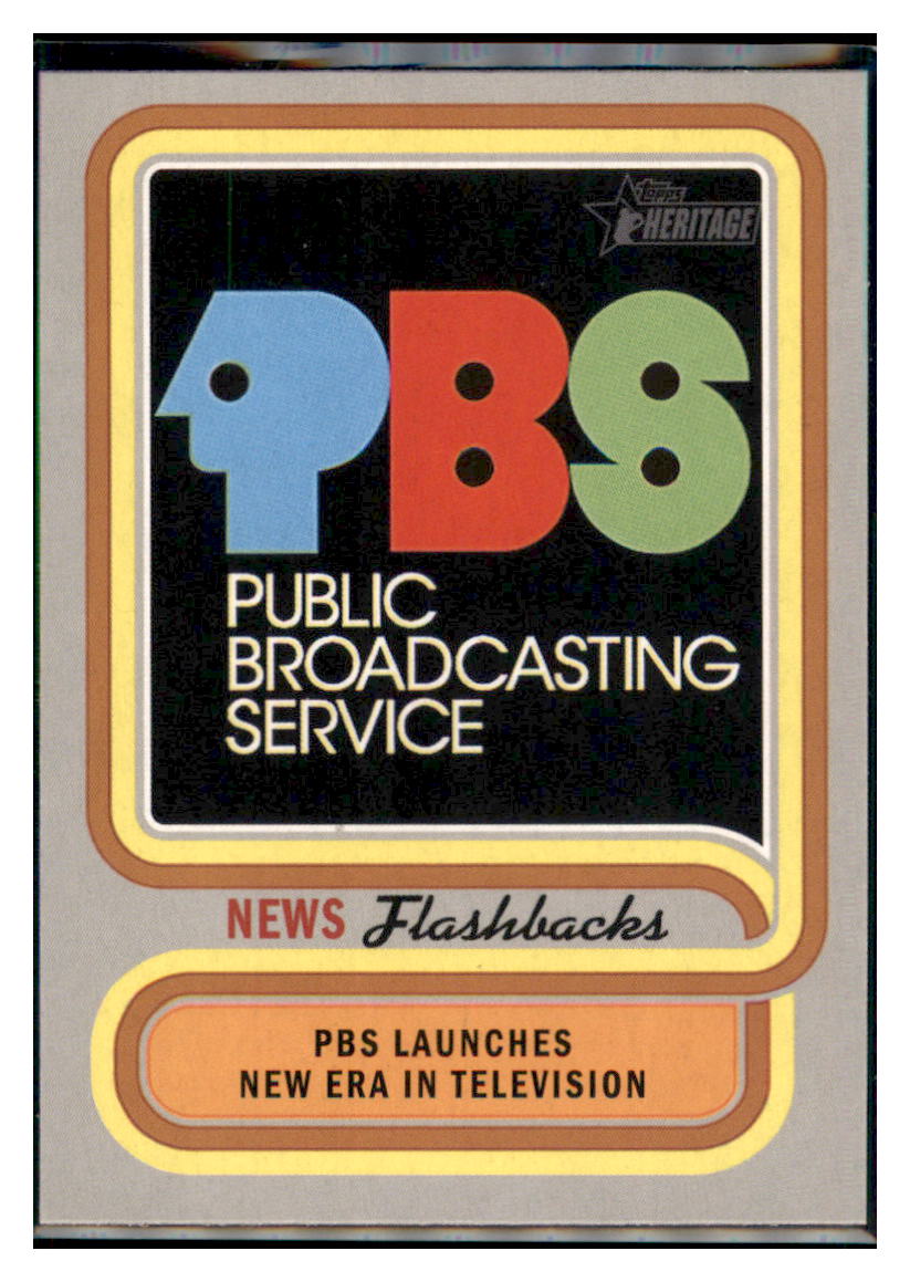 2019 Topps Heritage PBS begins
broadcasting #NF-6 Baseball
card TMH1C simple Xclusive Collectibles