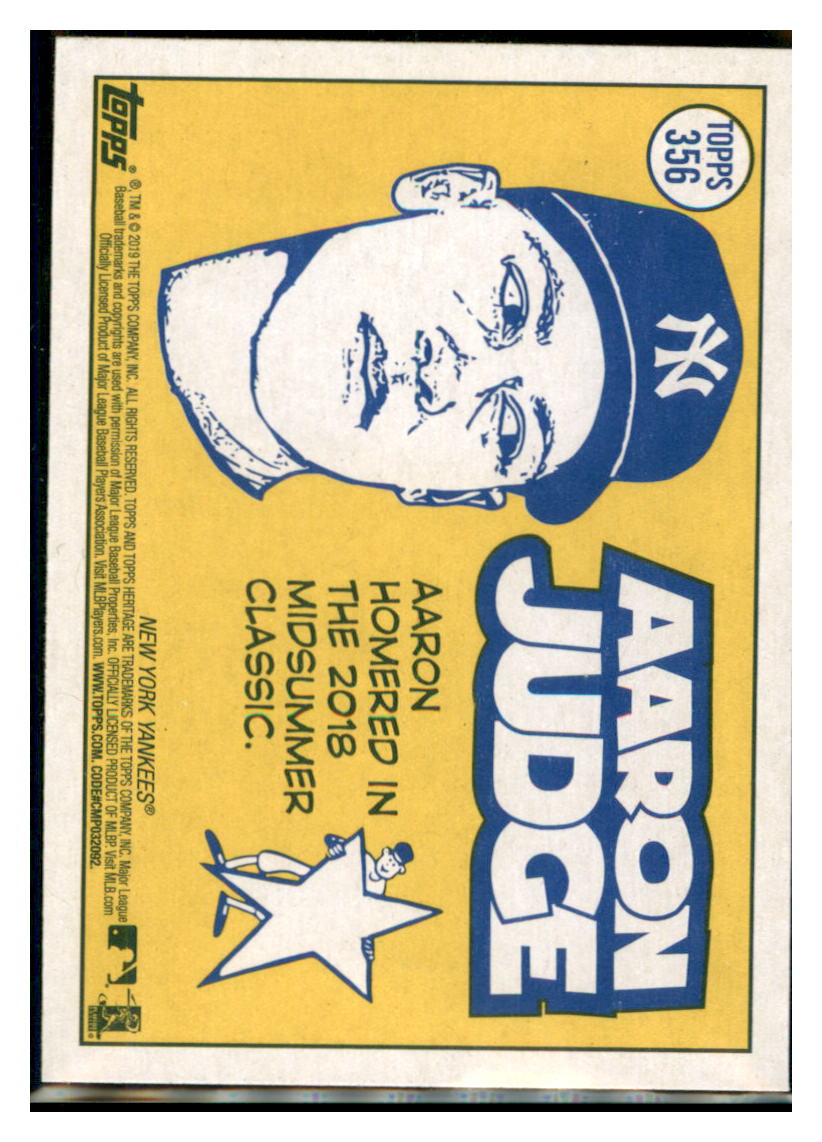 2019 Topps Heritage Aaron Judge New York Yankees #356 Baseball card PSA
ALL TMH1C simple Xclusive Collectibles