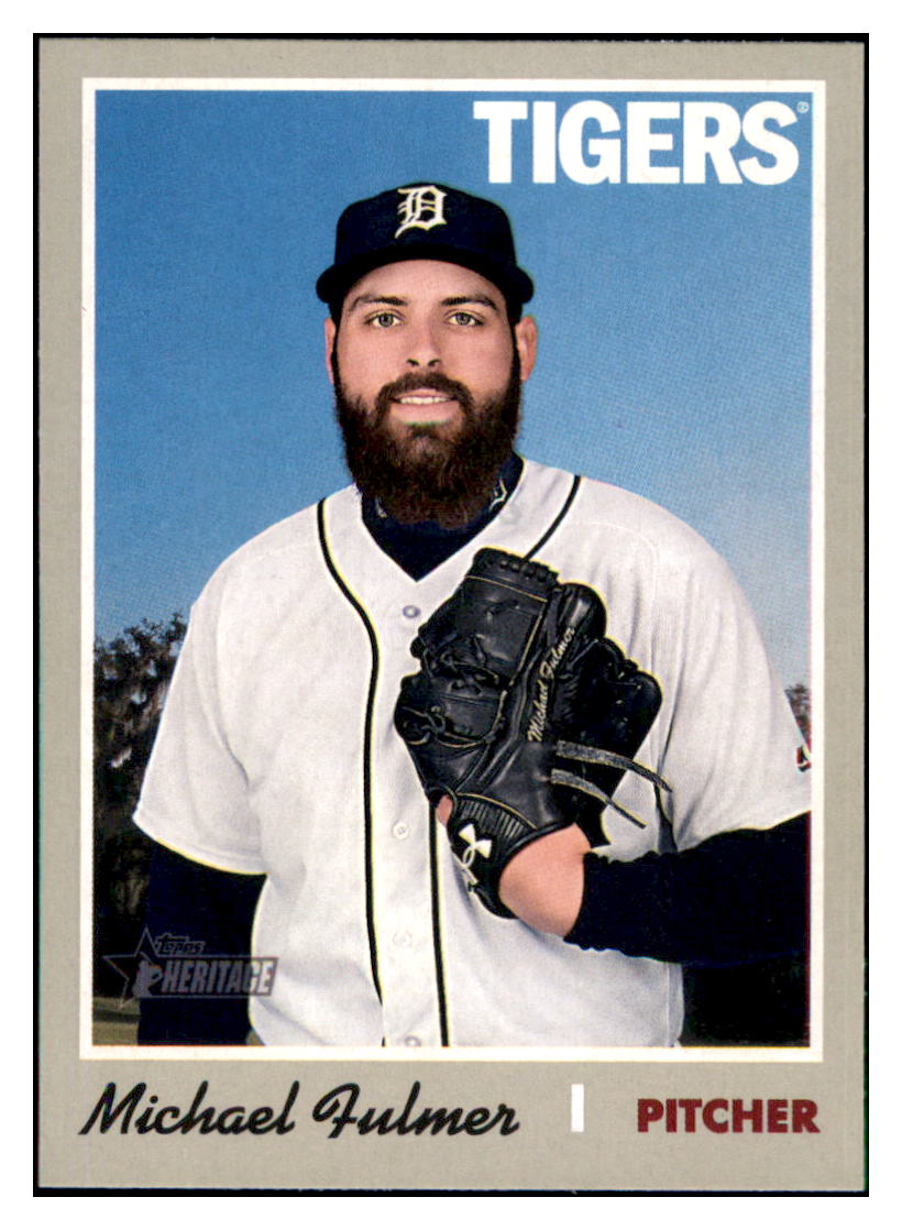 2019 Topps Heritage Michael Fulmer Detroit Tigers #THC-313 Baseball
card TMH1C simple Xclusive Collectibles