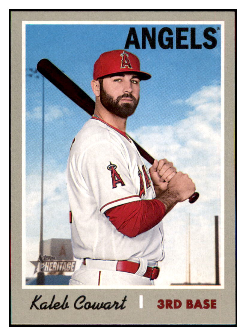 2019 Topps Heritage Kaleb Cowart Los Angeles Angels #228 Baseball
card TMH1C simple Xclusive Collectibles