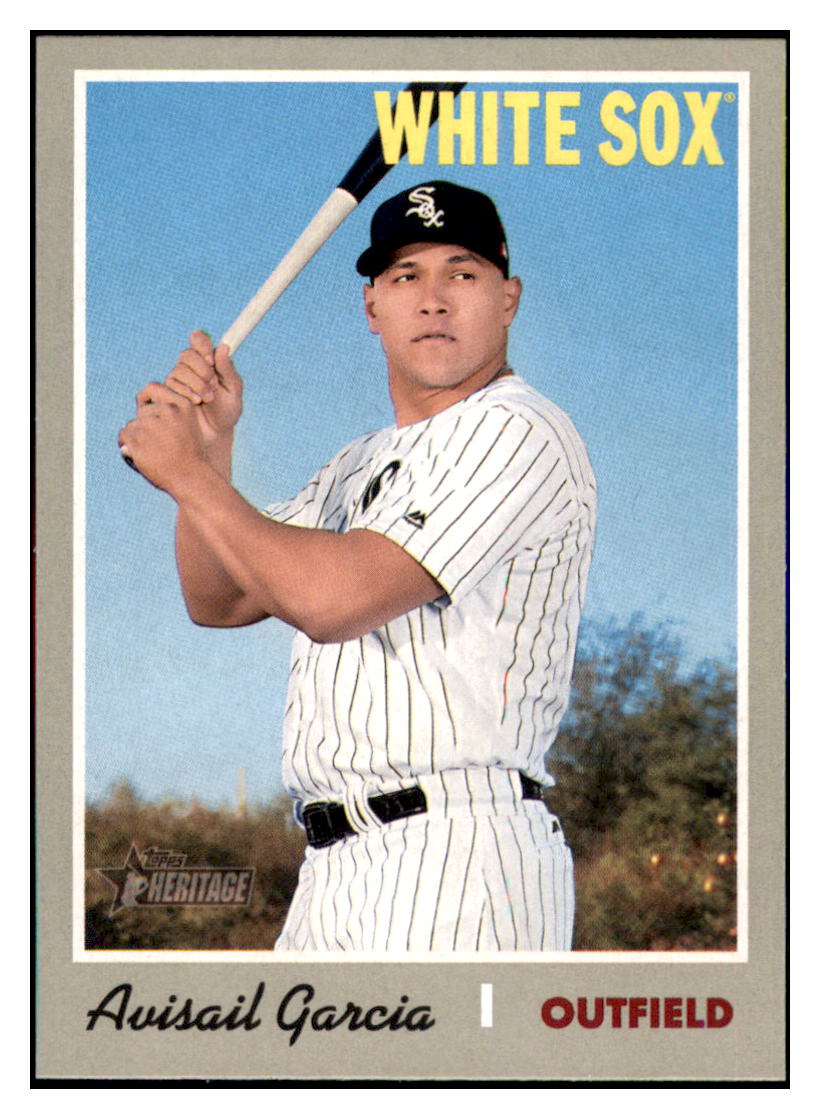 2019 Topps Heritage Avisail Garcia Chicago White Sox #239 Baseball card TMH1C_1a simple Xclusive Collectibles