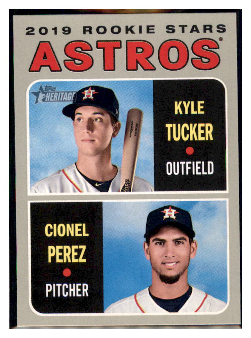 2019 Topps Heritage Cionel Perez / Kyle
  Tucker    Houston Astros #THC-227
  Baseball card   TMH1C simple Xclusive Collectibles   