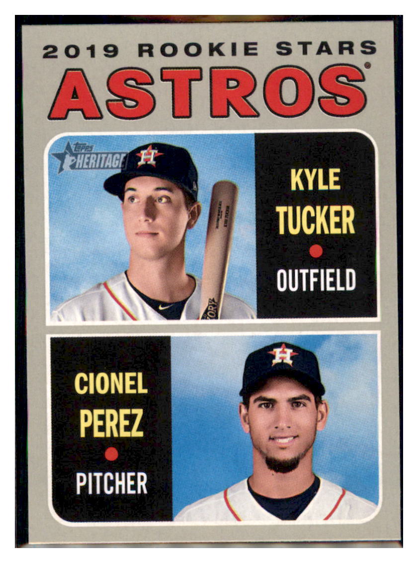 2019 Topps Heritage Cionel Perez / Kyle
  Tucker    Houston Astros #THC-227
  Baseball card   TMH1C simple Xclusive Collectibles