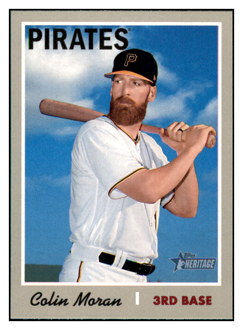 2019 Topps Heritage Colin Moran    Pittsburgh Pirates #264 Baseball
  card   TMH1C simple Xclusive Collectibles