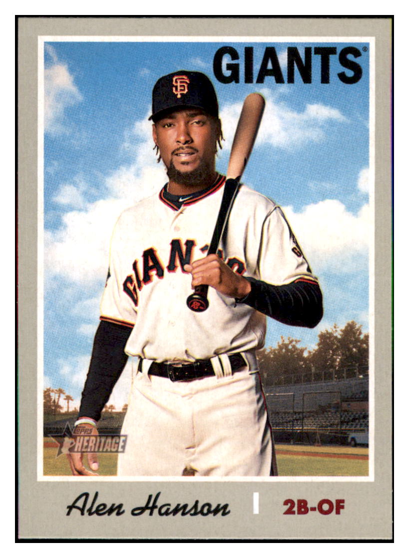 2019 Topps Heritage Alen Hanson San Francisco Giants #135 Baseball
card TMH1C simple Xclusive Collectibles