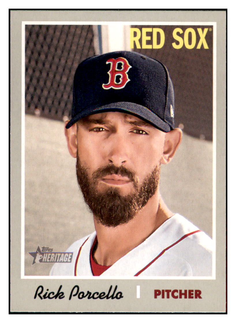2019 Topps Heritage Rick Porcello Boston Red Sox #279 Baseball card TMH1C simple Xclusive Collectibles
