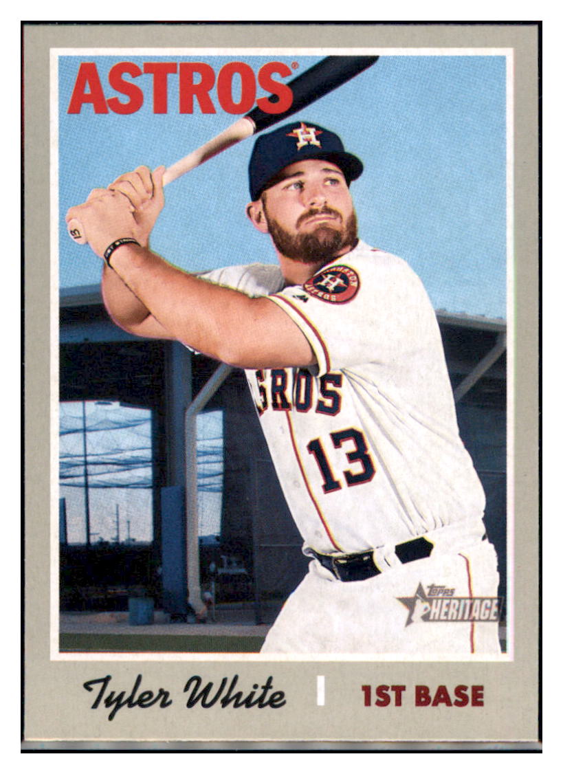 2019 Topps Heritage Tyler White Houston Astros #272 Baseball card TMH1C_1a simple Xclusive Collectibles