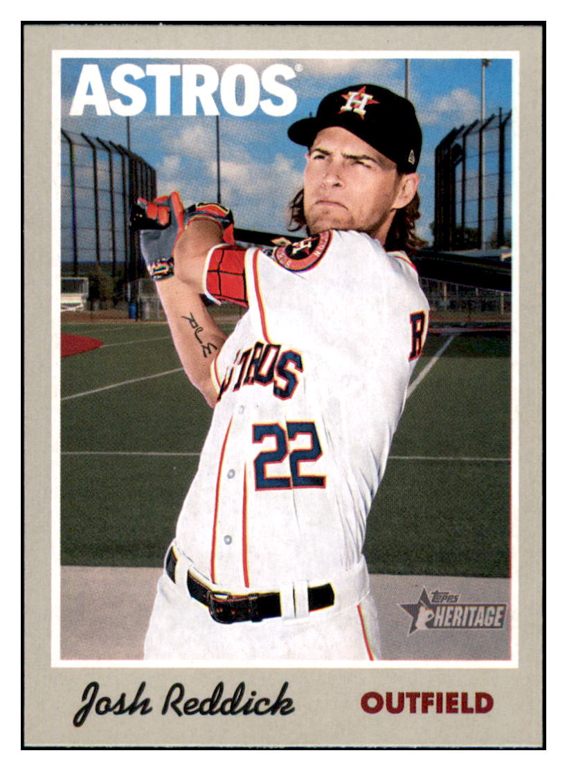 2019 Topps Heritage Josh Reddick Houston Astros #60 Baseball card TMH1C simple Xclusive Collectibles