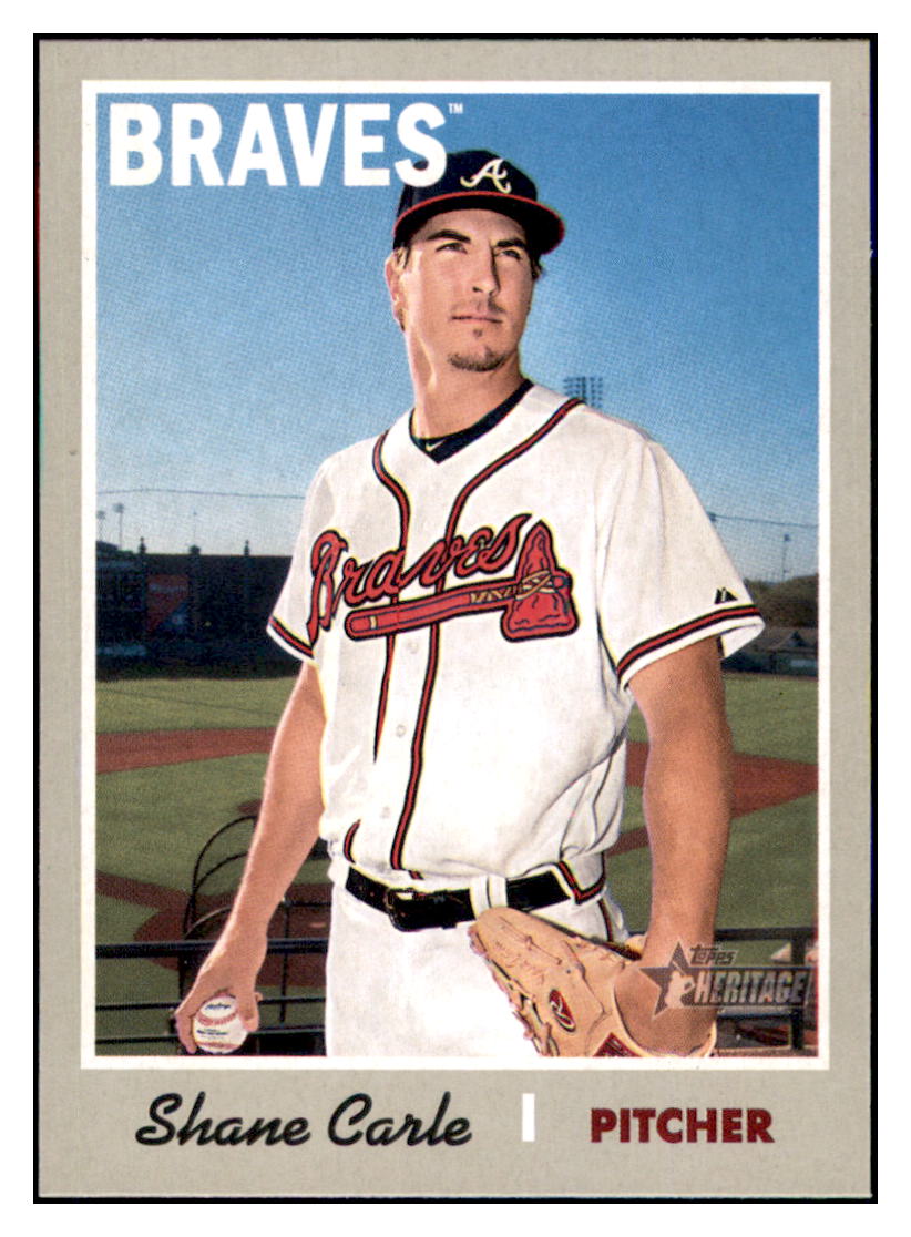 2019 Topps Heritage Shane Carle    Atlanta Braves #160 Baseball card   TMH1C simple Xclusive Collectibles