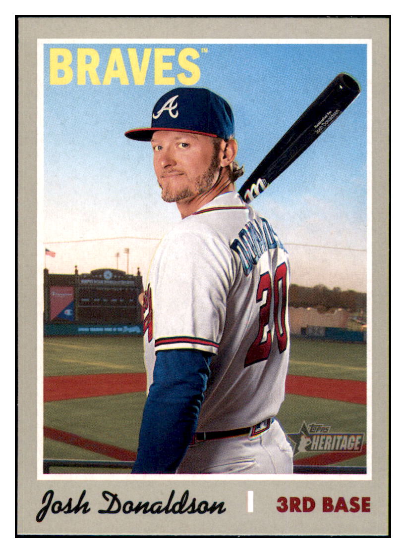 2019 Topps Heritage Josh Donaldson Atlanta Braves #278 Baseball card TMH1C simple Xclusive Collectibles