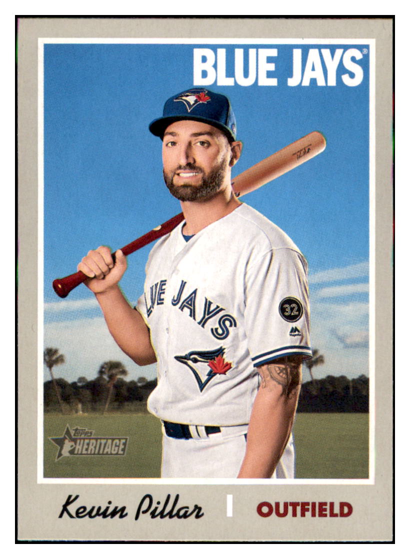 2019 Topps Heritage Kevin Pillar Toronto Blue Jays #293 Baseball card TMH1C_1a simple Xclusive Collectibles