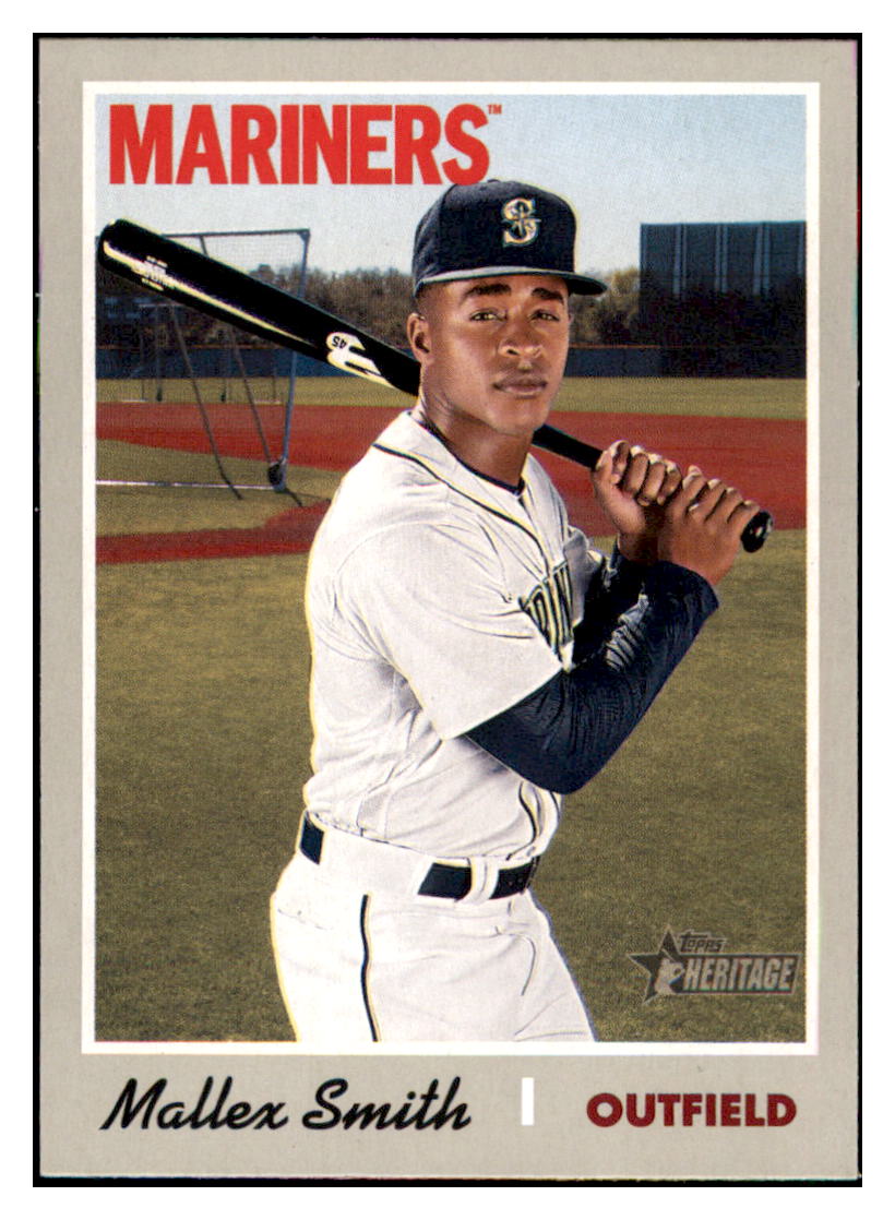 2019 Topps Heritage Mallex Smith Seattle Mariners #150 Baseball card TMH1C_1a simple Xclusive Collectibles