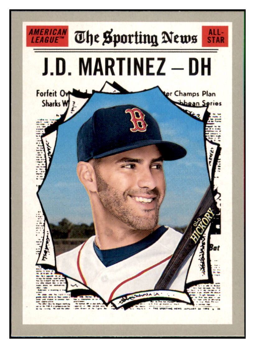 2019 Topps Heritage J.D. Martinez Boston Red Sox #359 Baseball card Sporting News TMH1C simple Xclusive Collectibles