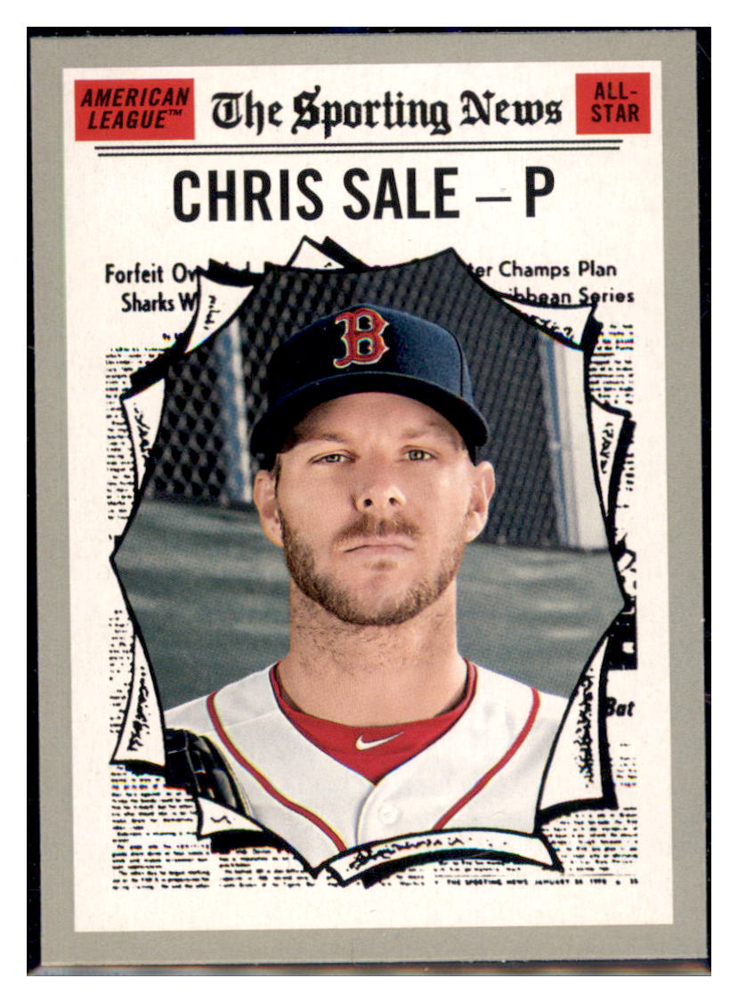 2019 Topps Heritage Chris Sale Boston Red Sox #350 Baseball card Sporting News
TMH1C simple Xclusive Collectibles