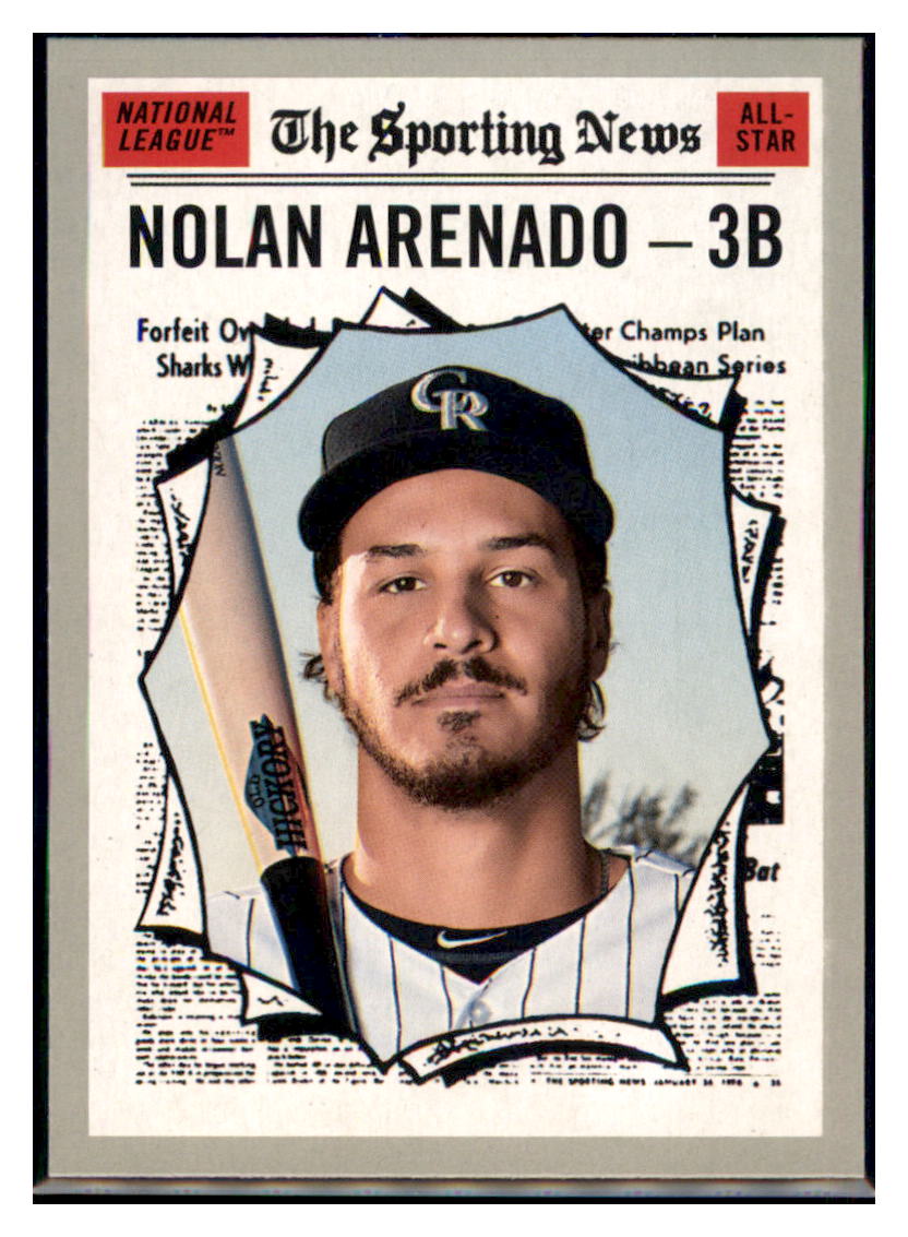2019 Topps Heritage Nolan Arenado Colorado Rockies #365 Baseball card Sporting News
  ALL TMH1C simple Xclusive Collectibles