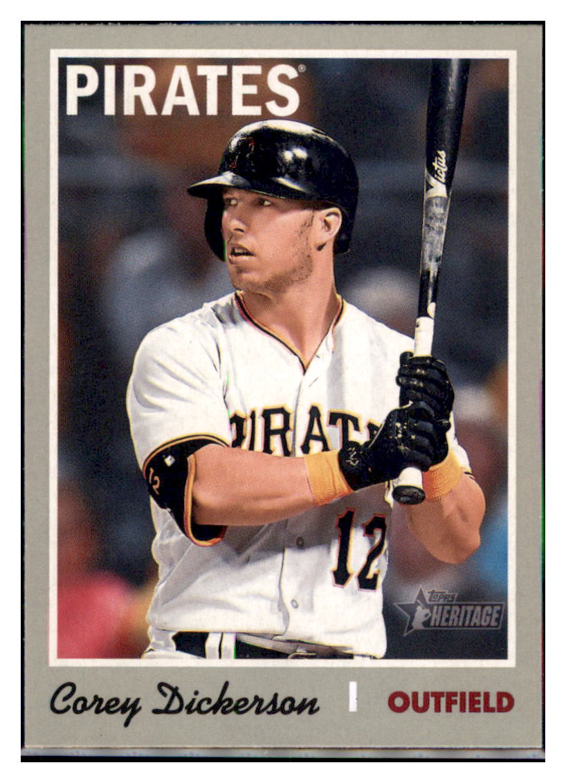 2019 Topps Heritage Corey Dickerson    Pittsburgh Pirates #188 Baseball
  card   TMH1C_1a simple Xclusive Collectibles