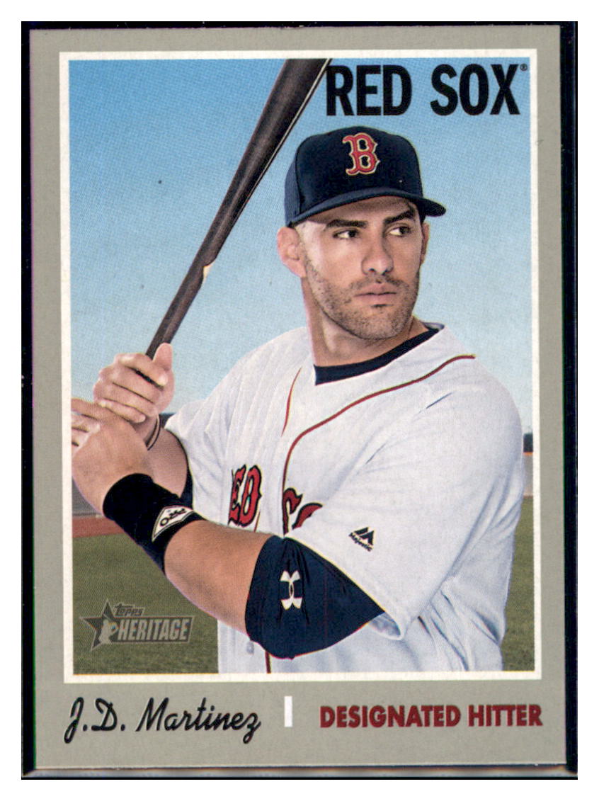 2019 Topps Heritage J.D. Martinez Boston Red Sox #475 Baseball card TMH1C_1a simple Xclusive Collectibles
