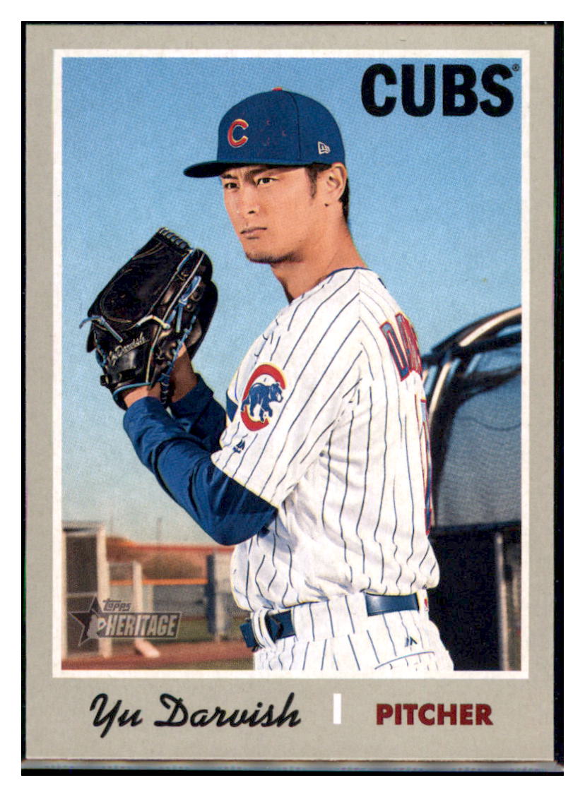 2019 Topps Heritage Yu Darvish Chicago Cubs #THC-240 Baseball card TMH1C simple Xclusive Collectibles