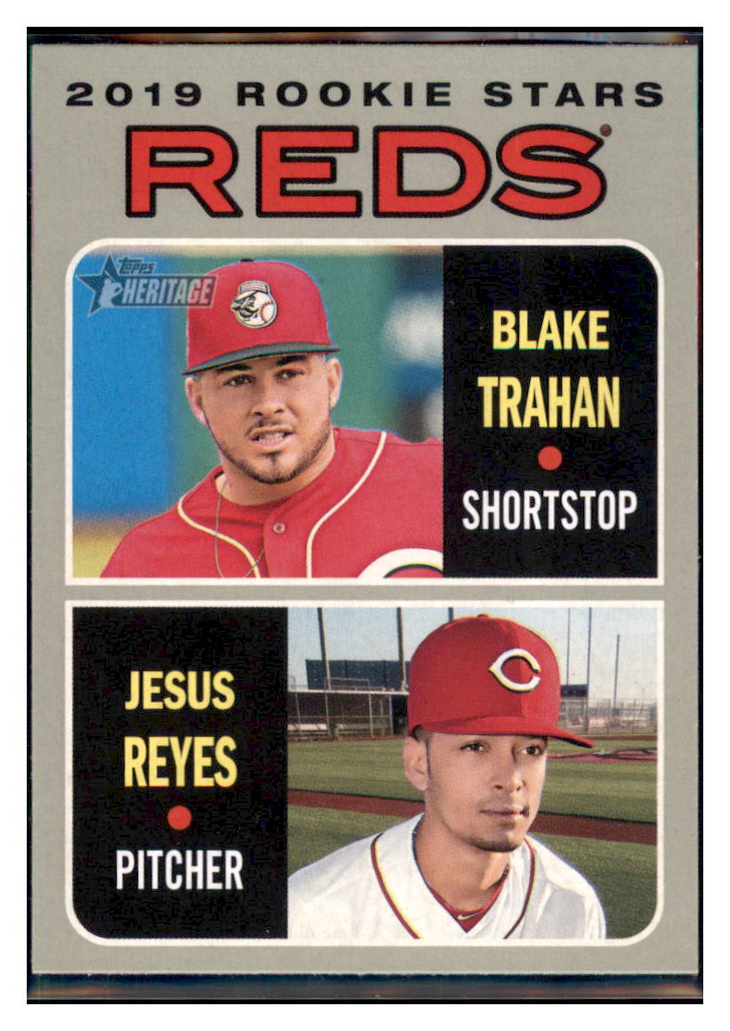 2019 Topps Heritage Blake Trahan / Jesus
  Reyes RS, CPC, RC    Cincinnati Reds
  #36 Baseball card   TMH1C_1a simple Xclusive Collectibles   