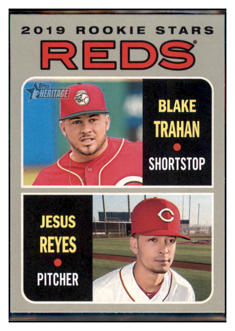 2019 Topps Heritage Blake Trahan / Jesus
Reyes RS, CPC, RC Cincinnati Reds
#36 Baseball card TMH1C_1a simple Xclusive Collectibles