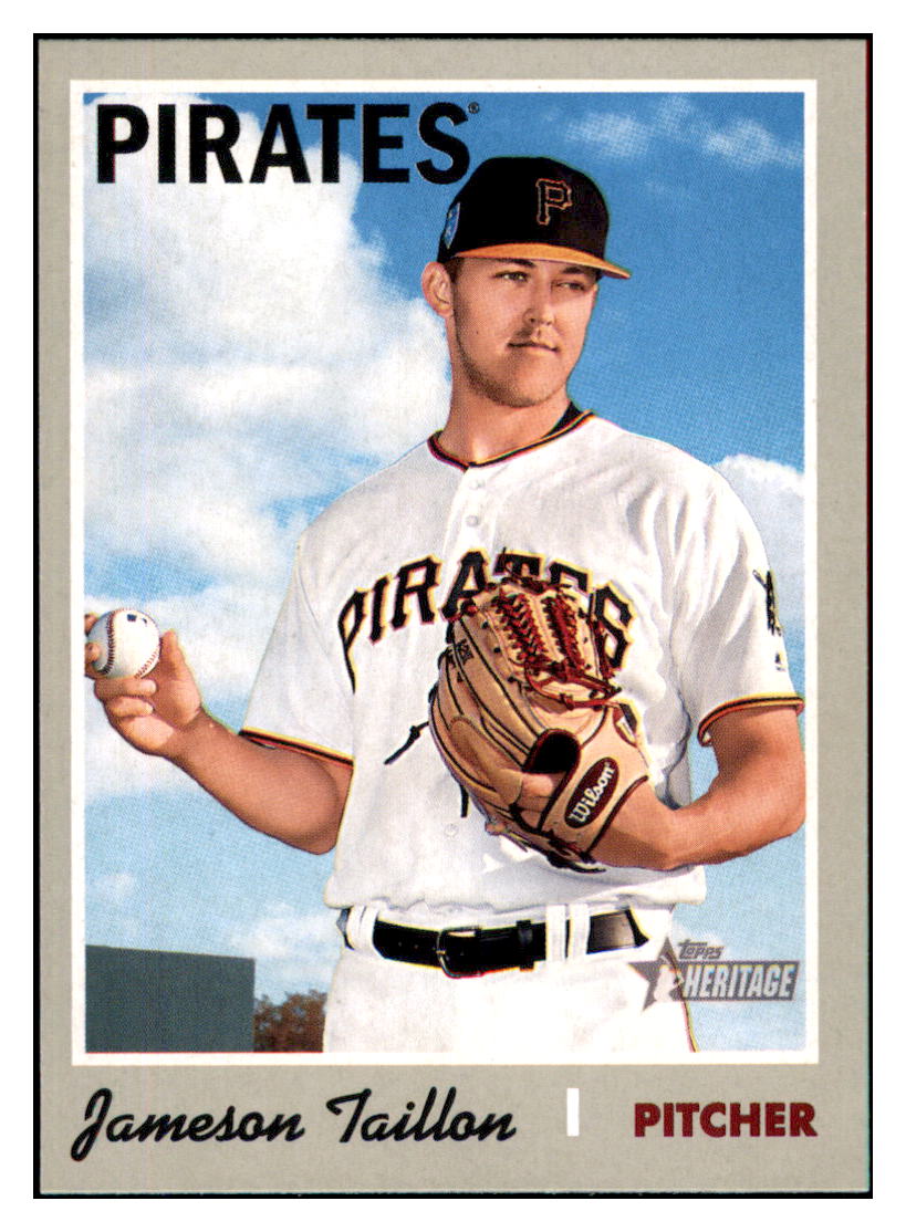 2019 Topps Heritage Jameson Taillon    Pittsburgh Pirates #236 Baseball
  card   TMH1C simple Xclusive Collectibles   