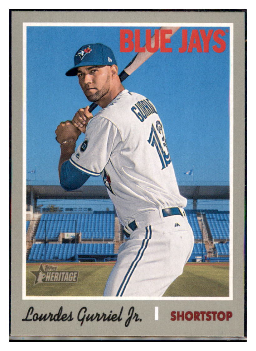 2019 Topps Heritage Lourdes Gurriel
  Jr.    Toronto Blue Jays #480 Baseball
  card   TMH1C simple Xclusive Collectibles   