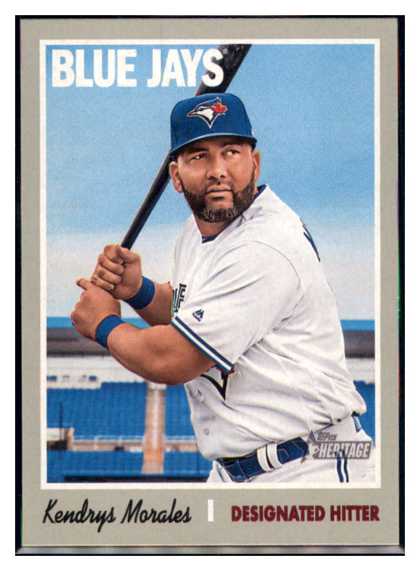 2019 Topps Heritage Kendrys Morales    Toronto Blue Jays #221 Baseball card   TMH1C simple Xclusive Collectibles   