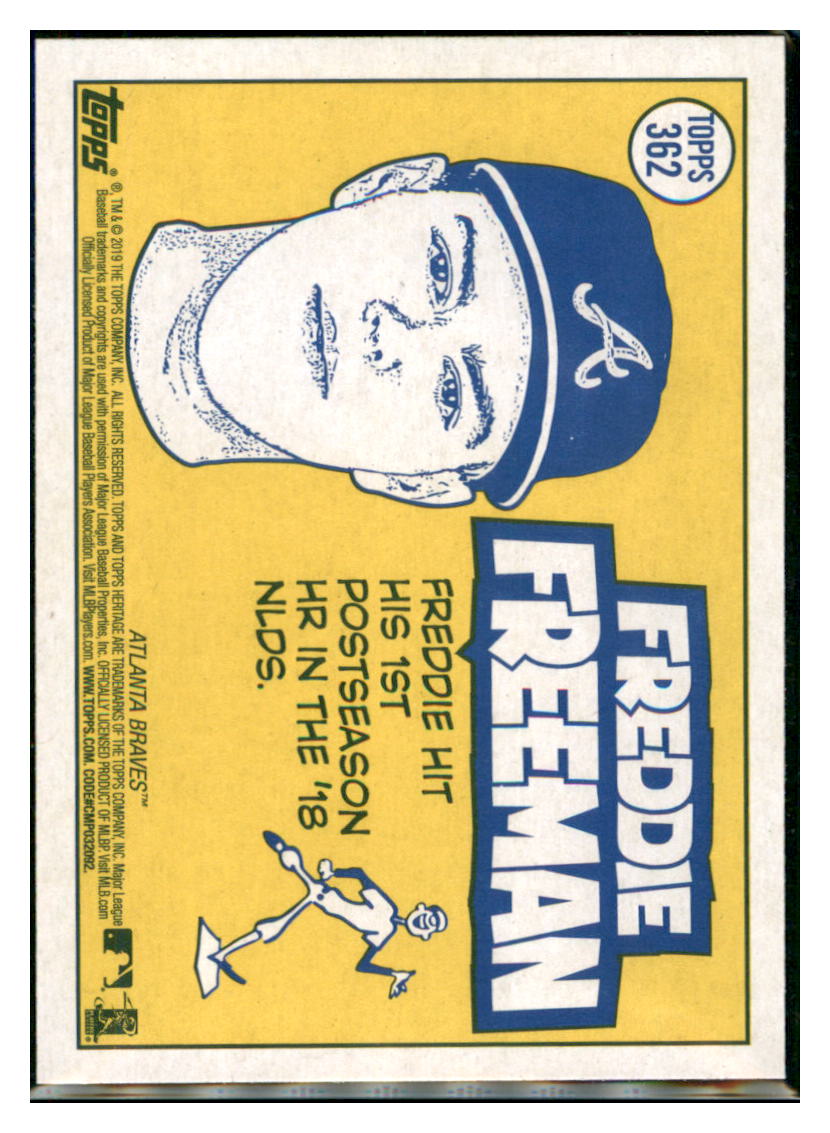 2019 Topps Heritage Freddie Freeman    Atlanta Braves #362 Baseball card PSA ALL
  TMH1C_1a simple Xclusive Collectibles