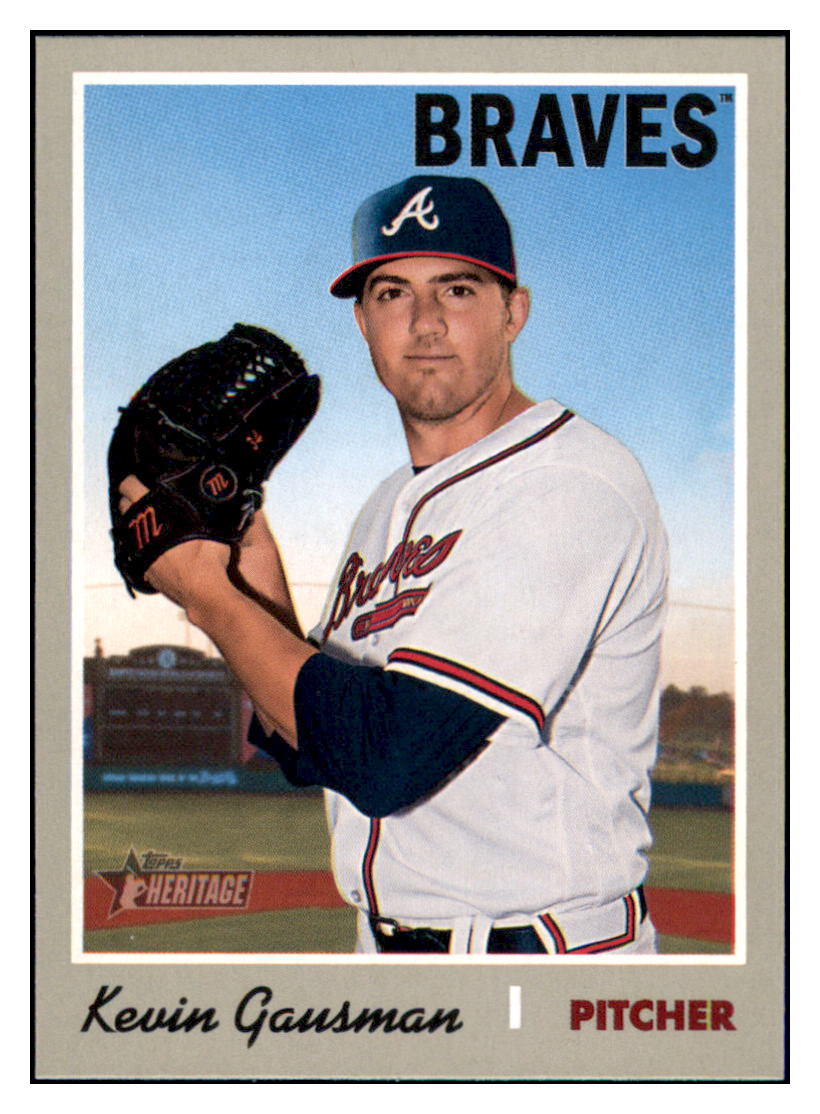 2019 Topps Heritage Kevin Gausman    Atlanta Braves #295 Baseball card   TMH1C simple Xclusive Collectibles