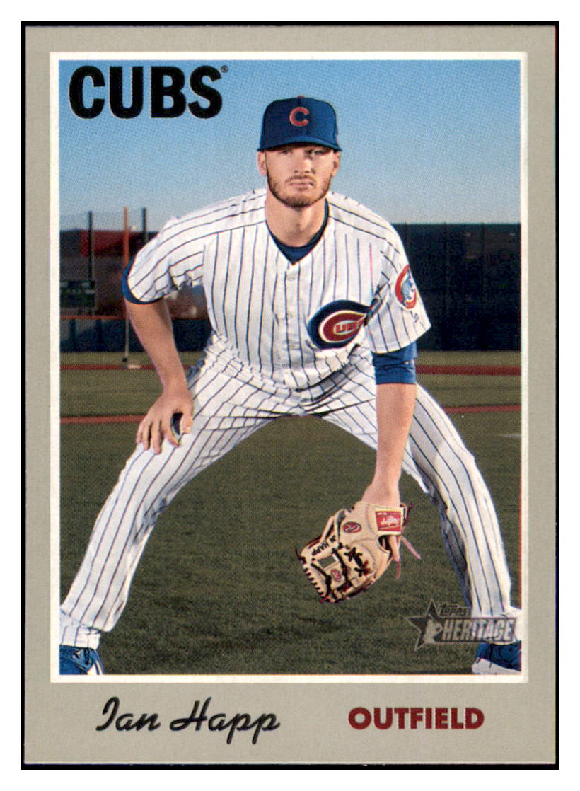 2019 Topps Heritage Ian Happ Chicago Cubs #80 Baseball card TMH1C_1a simple Xclusive Collectibles