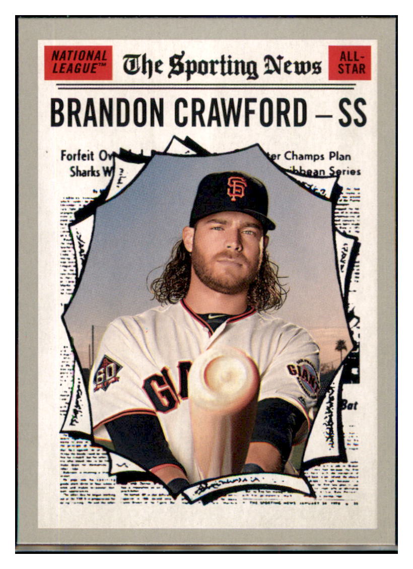 2019 Topps Heritage Brandon Crawford San Francisco Giants #364 Baseball card TMH1C simple Xclusive Collectibles