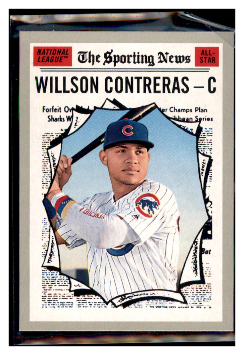 2019 Topps Heritage Willson
Contreras Chicago Cubs #361 Baseball card TMH1C simple Xclusive Collectibles