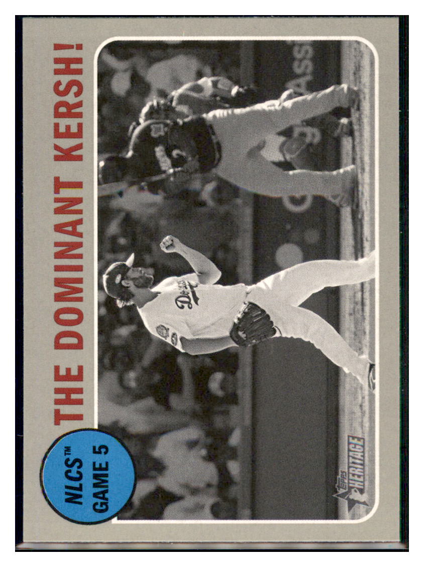 2019 Topps Heritage The Dominant
Kersh! Los Angeles Dodgers #197
Baseball card TMH1C_1a simple Xclusive Collectibles