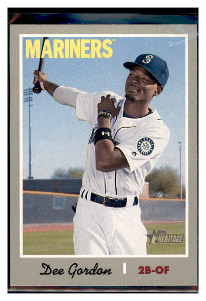 2019 Topps Heritage Dee Gordon    Seattle Mariners #449 Baseball card   TMH1C simple Xclusive Collectibles