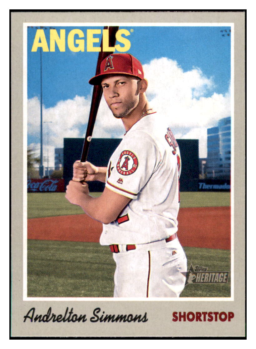 2019 Topps Heritage Andrelton
Simmons Los Angeles Angels #29
Baseball card TMH1C simple Xclusive Collectibles