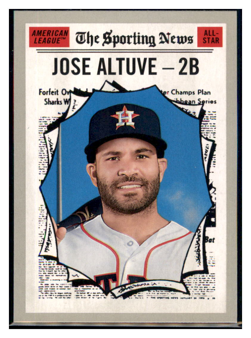 2019 Topps Heritage Jose Altuve    Houston Astros #353 Baseball card Sporting News
  TMH1C_1a simple Xclusive Collectibles   